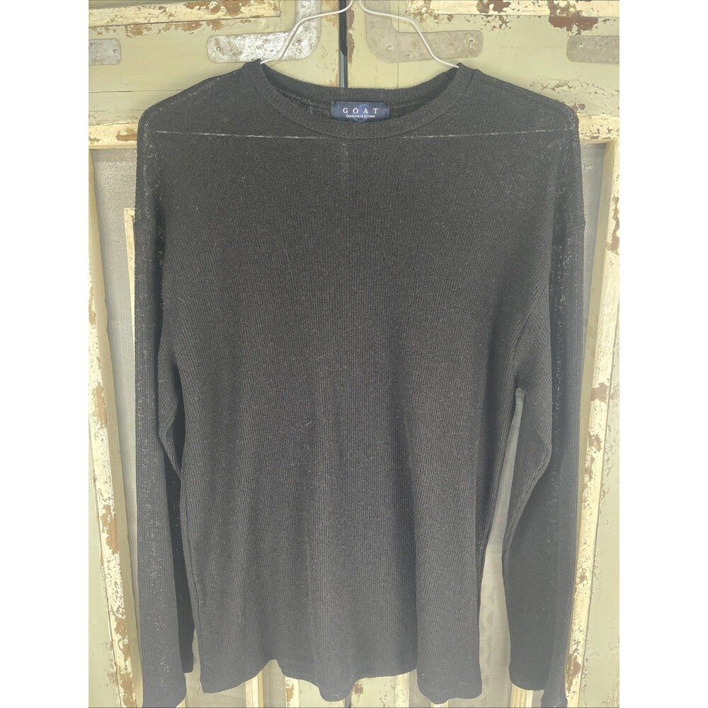 GOAT Women’s Black Sheer Sweater